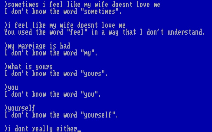 Robot Therapy by Greg Stannard — written in Zork I