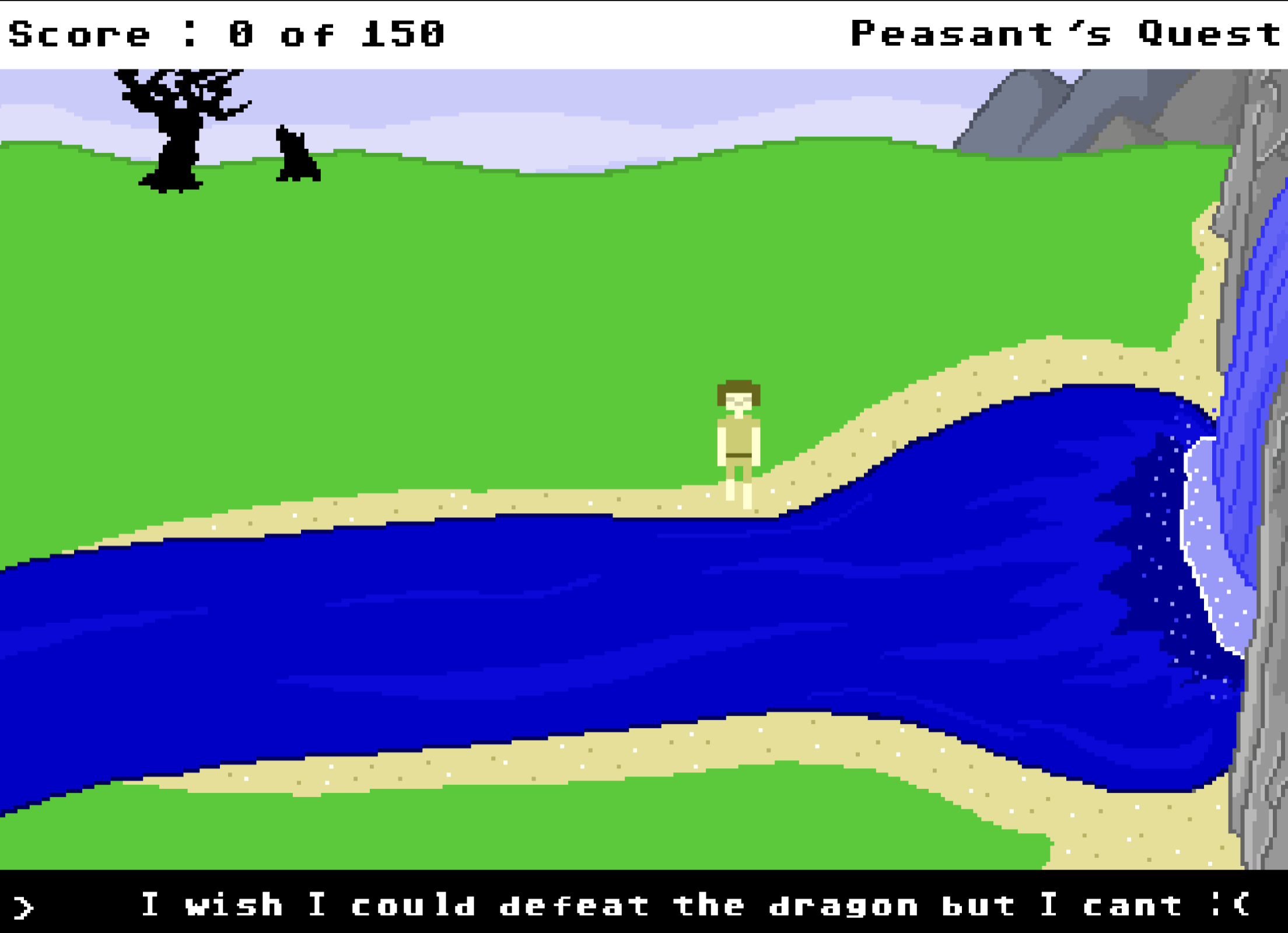 Sad Peasant by Dmitriy Kogan — written in Homestar Runner: Peasant's Quest